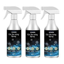 3pcs Car Ice Remover Spray Snow Melting Agent Windshield Glass Freeze Remove Spray