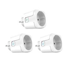 3x Tuya EU Plug WIFI 20A, Smart Socket with Power Monitor metering function, Voice Control Work with Alexa Google Home Alice