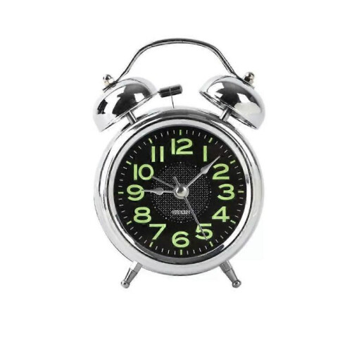 Super Loud Double Bell Alarm Clock with Night Light Bedside Home Decor