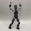 (black)Multi-jointed Movable Robot 3d Printed Mannequin Toyslucky 13 Dummy Action 1