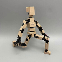 (apricot) Multi-jointed Movable Robot 3d Printed Mannequin Toyslucky 13 Dummy Action