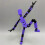 (purple)Multi-jointed Movable Robot 3d Printed Mannequin Toyslucky 13 Dummy Action 1