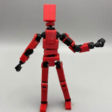 (red) Multi-jointed Movable Robot 3d Printed Mannequin Toyslucky 13 Dummy Action