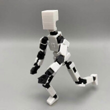 (white) Multi-jointed Movable Robot 3d Printed Mannequin Toyslucky 13 Dummy Action