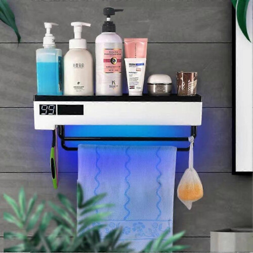 (Induction mode, 2 in 1) UV Light Sterilizer Toothbrush Holder Cleaner & Automatic Toothpaste Dispenser& towel Sterilizer 1