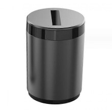 (gray) Car Ashtray LED Light Alloy Ash Tray  Cup Portable Smokeless Auto Ashtray Flame Retardant Cigarette Holder
