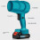 (EU Plug, red) Cordless Leaf Blower,Compressed Duster 21v Air Blower Cleaning 180000rpm 5