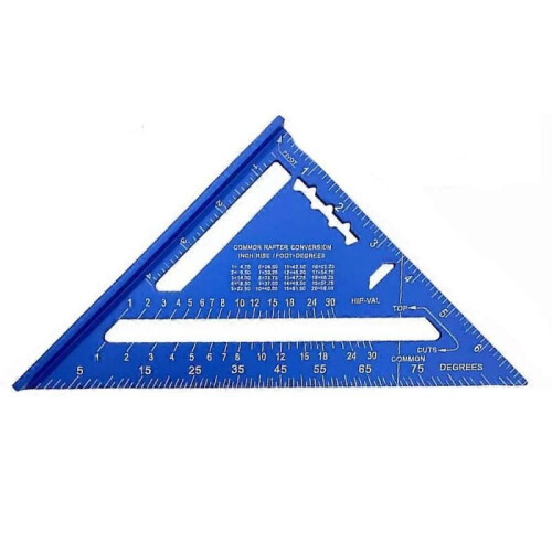 (7 inch, blue) Innovative Rafter Square Tool, Rafter Square Tool, 7 Inch Multifunctional Rafter UK specifications