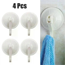 4PCS Saugnapf Haken Heavy Duty Fliesen Fenster Glas Bad Aufhänger Für Handtuch Home Küche Bad