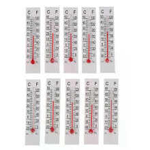 10 kpl 5cmX11cm miniatyyri paperipahvilämpömittari sisäkäyttöön -20-50 Celsius