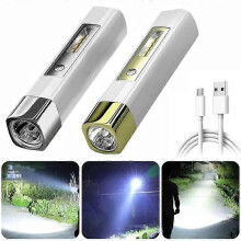 Mini-Taschenlampe, Seitenlicht, tragbar, wasserdicht, wiederaufladbar, Power Bank, Multifunktions-Zelt,