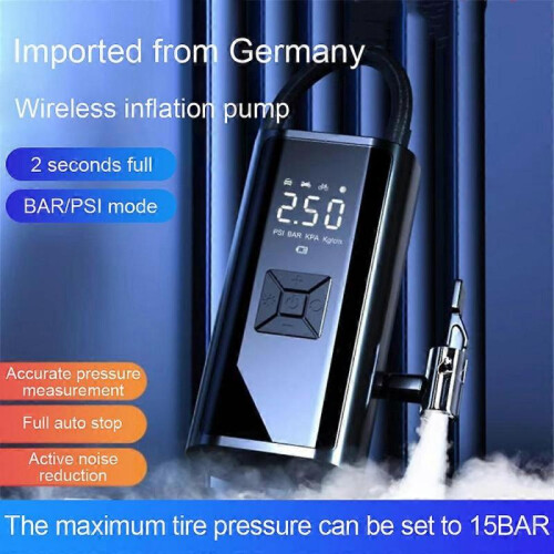 Car Tyre Inflator Cordless Digital USB Rechargeable Tire Air Compressor Pump 1