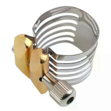 Sax Ligature korkealaatuinen metallisaksofoniligatuuripidike Tenori Alto Sopraano Sax Suukappale Säädettävä