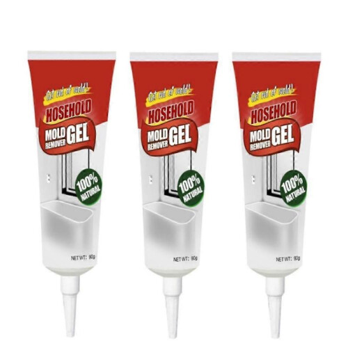3pcs Power Cleaner Black Mould & Mildew Remover Cleaner 90g