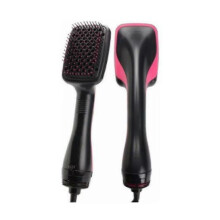 (EU Plug, red) Comfort Comb Multi Hair Dryer, 2 in 1 Hair Dryer Brush & Straightener Brush