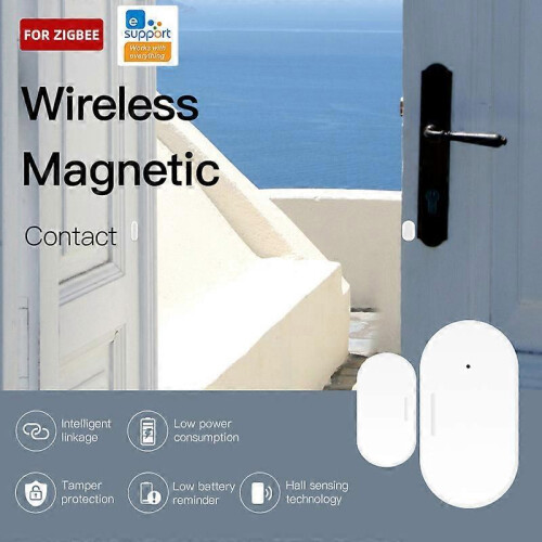 (8PCS) ZigBee Smart Window Door Gate Sensor Detector Security Alarm for Alexa Google 1