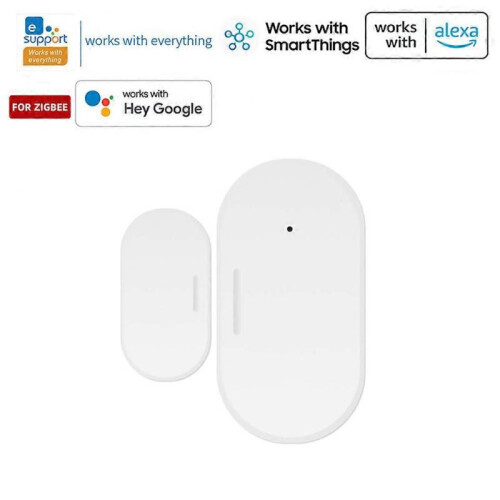 (4PCS) ZigBee Smart Window Door Gate Sensor Detector Security Alarm for Alexa Google