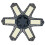(D Style A 4pcs) 1~5PCS 6 Blades Deformable LED Garage Light E27/E26 Adjustable Shop Top Ceiling 1