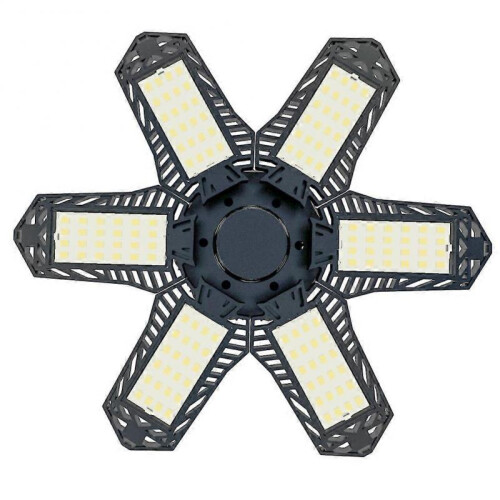 (D Style A 4pcs) 1~5PCS 6 Blades Deformable LED Garage Light E27/E26 Adjustable Shop Top Ceiling