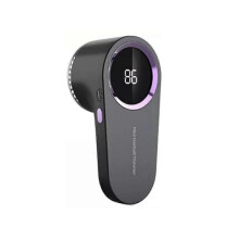 (grey) Power clean Fabric Shaver, Mini Hairball Trimmer, Electric Lint Remover