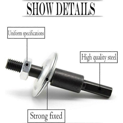 (As show, One size) Drill Conversion Connecting Rod, 8.3mm Diamond Shape Non-Slip Drill Bit Adapter, Drill Converter, Hand Drill Variable Grinder Conversion Connecting Ro 1