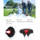 (As show, One size) Comfortable Ergonomic Shockproof Mountain Bike Saddle Red 2