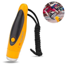 (As show, One size) Three-tone Electronic Whistle With Handheld Survival Whistle Electric Whistle With 3 Ton yellow