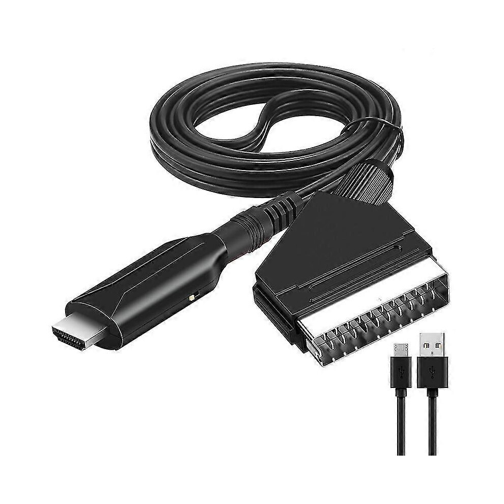 (As Show, One Size) Scart To Hdmi Converter Audio Video Adapter For Hdtv/Dvd/Set-Top Box/Ps3/Pal/Ntsc Starlight 4631783217451