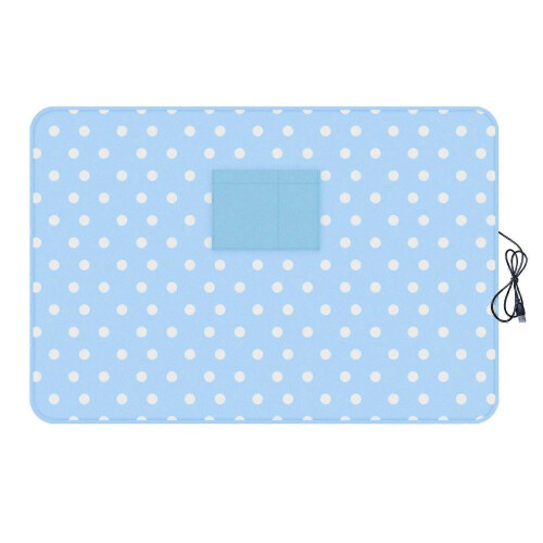 (As show, One size) Heating Blanket Usb Multifunctional Warming Single Heating Blanket Electric blue