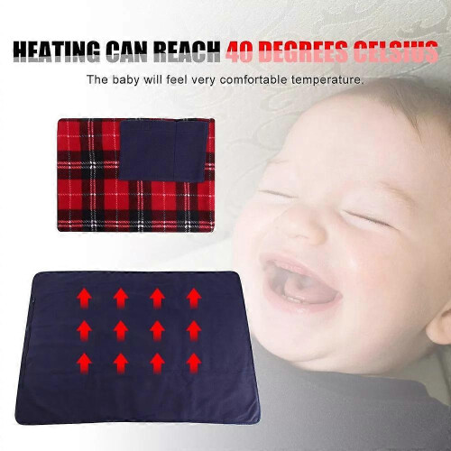 (As show, One size) Heating Blanket Usb Multifunctional Warming Single Heating Blanket Electric blue 1