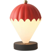 Cordless Hot Air Balloon Desk Lamp LED Touch Switch Dimmable Night Light USB Balloon Design Desk Lamp 3 Brightness Levels Red