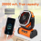 20000mAh Battery Fan Rechargeable with Hook Bright LED Light Remote Control Timer Auto Oscillation 5