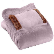 (As show, One size) 5V low voltage heating blanket USB electric blanket multifunctional hand warmer knee pad gift office lunch break heating blanket Pink