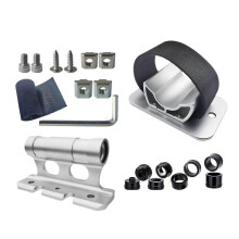 (11cmx3.8cmx5.8cm, Silver and Silver) Bikes Block Fork Mount Rear Wheel Rack Mount Bracket Roof Rack Bicycle Mount Black and Red