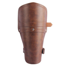 PU Leather Arm Bracer Arm Cuff Medieval Bracers Gauntlet Costume Bracer Brown