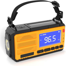Handkurbel-Generatorradio mit Digitalanzeige und Multifunktions-10000-mAh-Notfall-Solarradio mit USB-Aufladung B Einfach zu installieren Ein