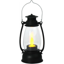 Dekorative Mini-Laternen mit LED-Kerze für Weihnachtsdekoration, kleine hängende Laternen-Ornamente, Camping-Tischdekoration, Vintage-Latern
