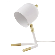 Zoll Metall-Arbeitslampe mit Messingakzenten – Moderne Schreibtischleuchte