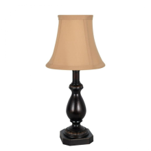 Hometrends Akzentlampe in Kamel- und Bronze-Optik – Beleuchtungskörper im Vintage-Stil