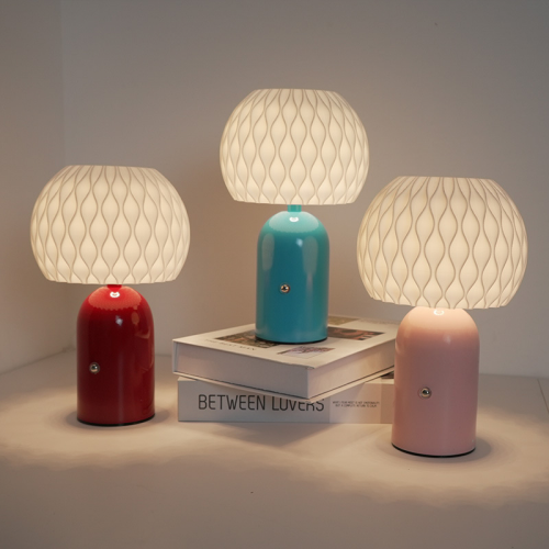 Petite lampe de table à piles, 3 températures de couleur, rechargeable, commande tactile, lampe de bureau à intensité variable, veilleuse LE 2