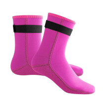 Diving Socks with Adjustment Strap Water Socks Flexible Men Women Swim Socks L Pink