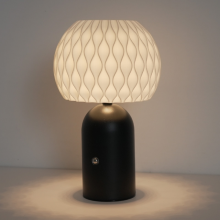Kleine tafellamp op batterijen, 3 kleurtemperaturen, oplaadbaar, aanraakbediening, dimbare bureaulamp, draadloos LED-nachtlampje voor thuis,