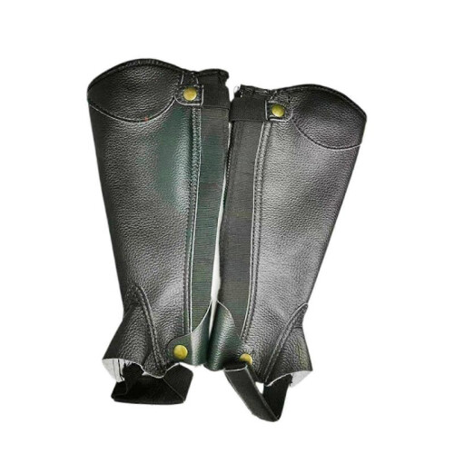 (L,Black)Equestrian Boot Tops Protector Equestrian Half Chaps Horse Riding Boot Cover S