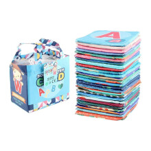 Soft Alphabet Cards for Baby Portable Abc Alphabet Cards for Infants Babies