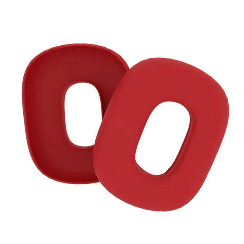 (Red) Au For Airpods Max Earmuff Cover Headphone Cushion Ear Pads Silicone Replacement Red 6963793728626