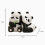 2 Pieces Cute Panda Bookends Decoration Home Office Desk Decorative Bookends 2