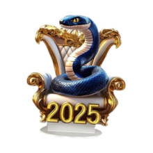 Snake Desktop Ornament Creative 2025 New Year Decoration for Desk Home Party