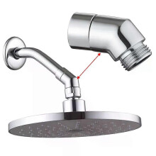 G1/2 Dusche Ellenbogen Adapter Hand Dusche Top Spray Ellenbogen Chrom Winkel Weibliche Gewinde Und Männlichen