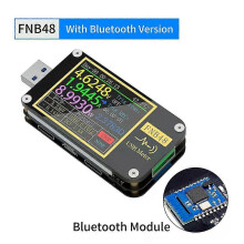 (BluetoothType)FNB48 PD Trigger Voltmeter Amperemeter Strom Voltmeter USB Tester QC4 PD30 20 Lade