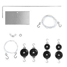 Physics Pulley Set Portable with Base Pulleys Block for Home School Students